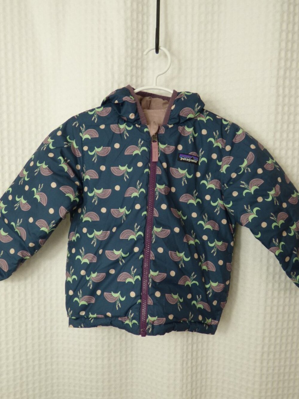 Patagonia Girls Reversible Puffer Jacket, Size 4T